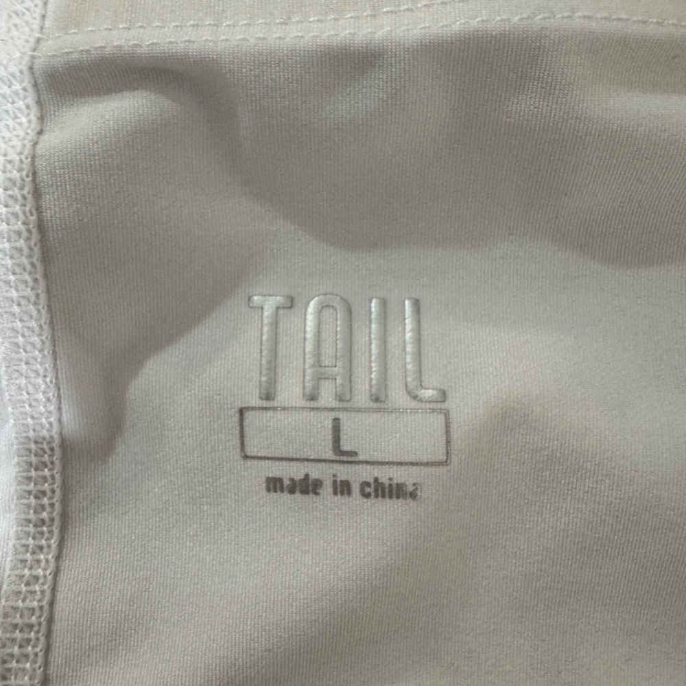 Tail Black and White Mini Tennis Skirt with Ruffled Hem - Picture 4 of 6